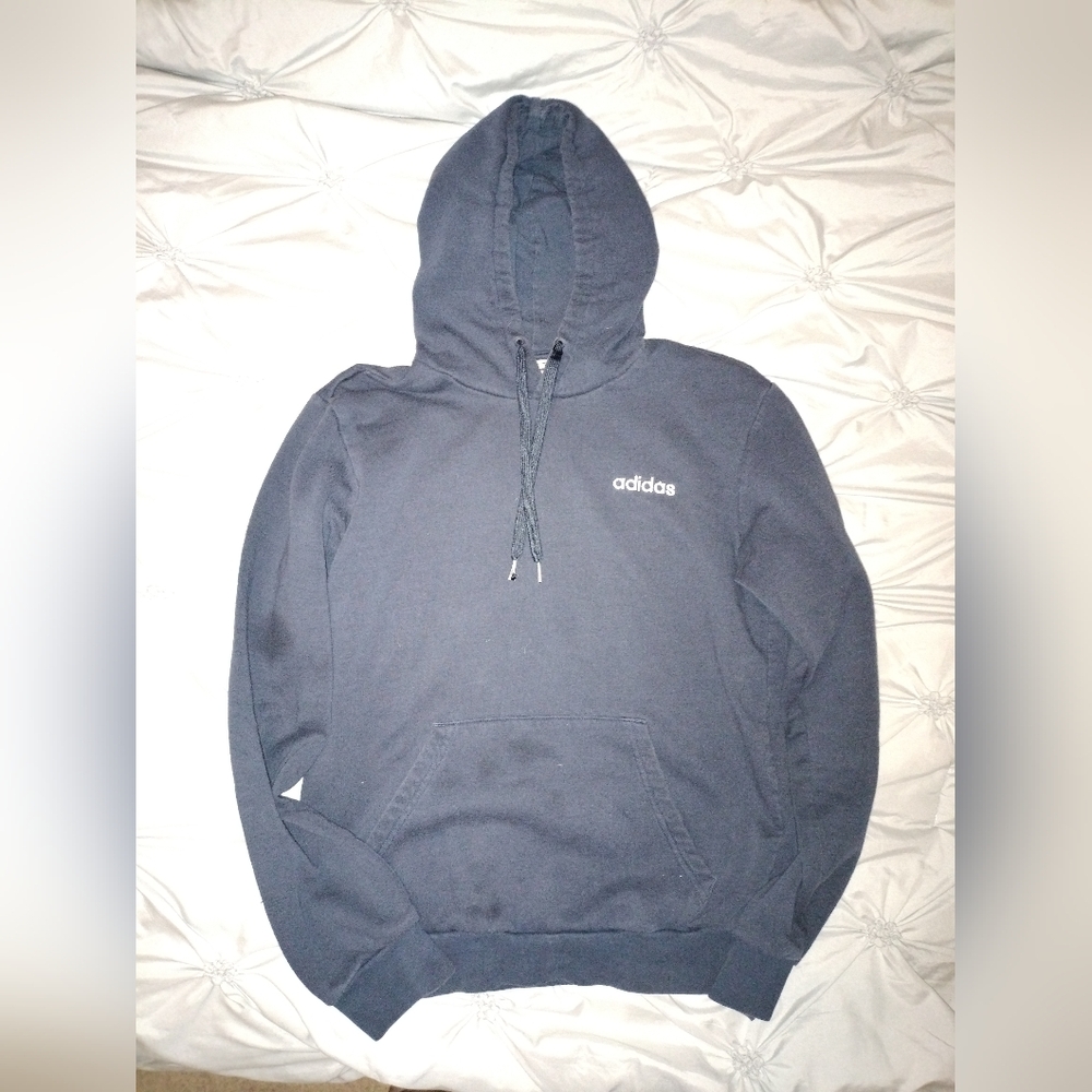 Adidas Hoodie Navy Sz S